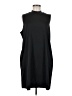 Unbranded Solid Black Casual Dress Size L - photo 1