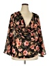 xpluswear Black Long Sleeve Blouse Size 2X - photo 1