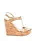 Dee Keller Gold Tan Wedges Size EU 38 1/2 - photo 1