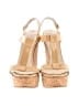 Dee Keller Gold Tan Wedges Size EU 38 1/2 - photo 2