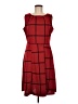 PIPHANY Plaid Red Casual Dress Size M - photo 1