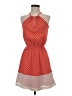 Express 100% Polyester Stripes Orange Casual Dress Size XS - photo 1