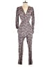 Rebecca Taylor Floral Gray Jumpsuit Size 2 - photo 1