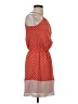Express 100% Polyester Stripes Orange Casual Dress Size XS - photo 4