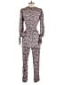 Rebecca Taylor Floral Gray Jumpsuit Size 2 - photo 2
