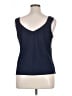 Zapelle 100% Polyester Blue Sleeveless Blouse Size 16 - photo 2