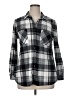 Robert Louis Plaid Gray Long Sleeve Blouse Size XL - photo 1