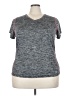 RBX 100% Polyester Tweed Gray Active T-Shirt Size 3X - photo 1