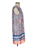 Everly 100% Polyester Paisley Blue Casual Dress Size S - photo 4