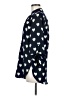 Pixley 100% Polyester Hearts Blue Long Sleeve Blouse Size M - photo 5