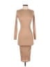 PrettyLittleThing Solid Tan Cocktail Dress Size 2 - photo 1