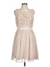 a. drea 100% Polyester Tan Cocktail Dress Size L - photo 1