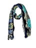 Unbranded Paisley Blue Black Scarf One size - photo 1