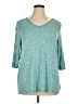 Terra & Sky Teal Pullover Sweater Size 0X - photo 1