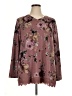 Assorted Brands Floral Burgundy Long Sleeve Blouse Size XL - photo 1
