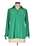 Anne Klein Green Long Sleeve Blouse Size L - photo 1