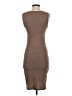 Leith Solid Brown Casual Dress Size S - photo 2