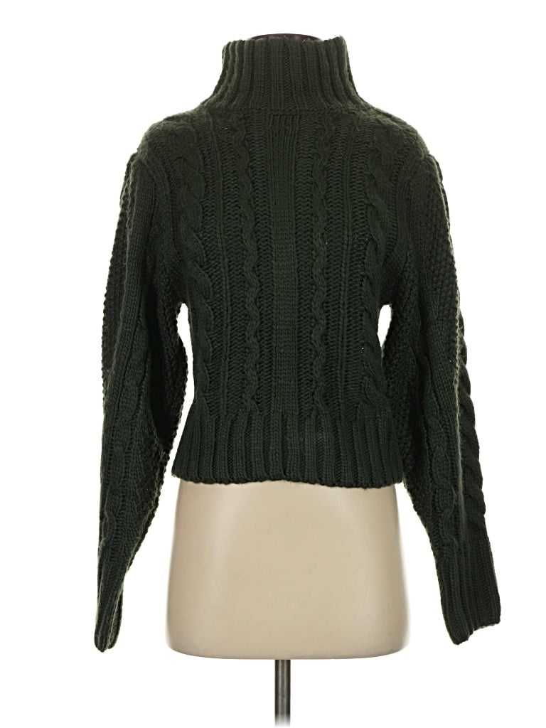 Pre-owned Astr Turtleneck Sweater In Green