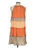 Versona Color Block Orange Casual Dress Size S - photo 2