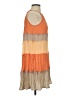 Versona Color Block Orange Casual Dress Size S - photo 4