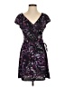 Jones Studio Print Purple Cocktail Dress Size 4 - photo 1