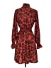 Unbranded 100% Polyester Print Red Casual Dress Size S - photo 2
