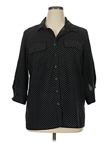 Notations 3/4 Sleeve Button-Down Shirt (view 1)