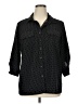 Notations Polka Dots Black 3/4 Sleeve Button-Down Shirt Size XL - photo 1