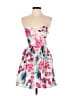 B. Darlin 100% Polyester Tropical White Cocktail Dress Size 1 - 2 - photo 1