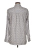 Express Print Blue Long Sleeve Blouse Size M - photo 2