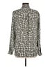 Pleione Silver Long Sleeve Blouse Size M - photo 2