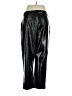 Who What Wear 100% Polyester Metallic Black Casual Pants Size 14 - photo 2
