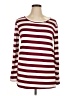 Reborn J Stripes Burgundy Long Sleeve Top Size XL - photo 1
