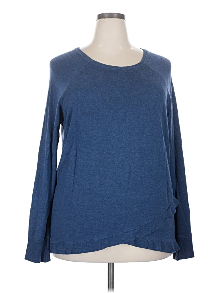 Pre-owned Active Life Long Sleeve T-shirt In Blue
