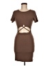 Le Lis Solid Brown Casual Dress Size M - photo 1