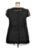 Assorted Brands 100% Polyester Black Short Sleeve Blouse Size 3X - photo 2