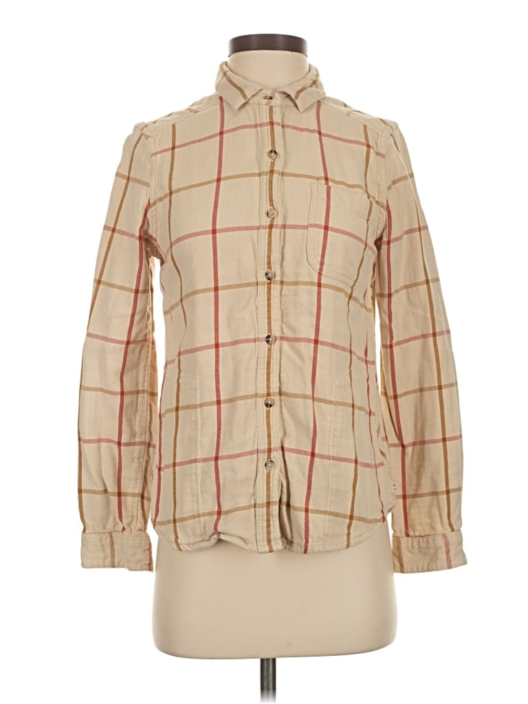 Pre-owned Toad And Co Long Sleeve Button Down Shirt In Brown