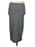 Urban Coco Solid Gray Casual Skirt Size S - photo 2