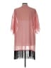 Lularoe 100% Polyester Pink Kimono Size L - photo 2