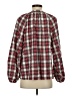 Old Navy Plaid Red Long Sleeve Blouse Size M - photo 2