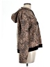 Rachel Parcell Animal Print Brown Pullover Hoodie Size L - photo 4
