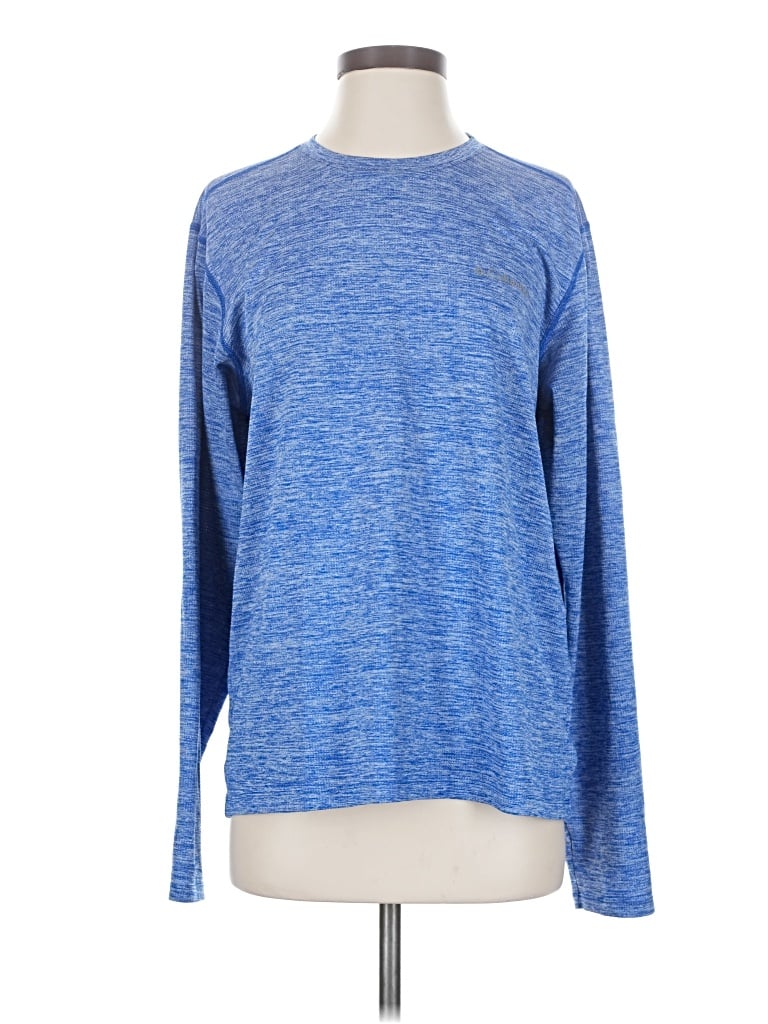 Pre-owned Columbia Long Sleeve T-shirt In Blue
