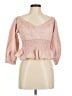 Open Edit Pink 3/4 Sleeve Blouse Size M - photo 1