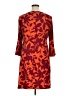 Chaps Print Orange Casual Dress Size 14 - photo 2