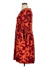 Chaps Print Orange Casual Dress Size 14 - photo 5
