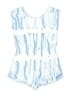 Athleta Girl Tie-dye Blue Romper Size 14 - photo 1