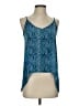 Tolani 100% Silk Blue Sleeveless Silk Top Size S - photo 1