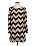 Almost Famous 100% Polyester Chevron-herringbone Tan Casual Dress Size M - photo 1