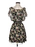 Express 100% Polyester Floral Black Casual Dress Size XS - photo 1