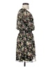 Express 100% Polyester Floral Black Casual Dress Size XS - photo 4